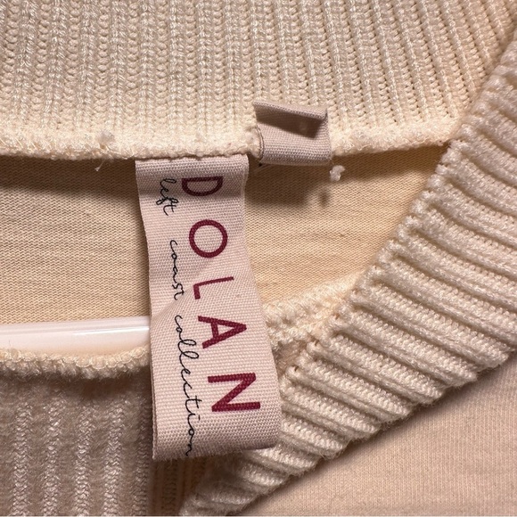 Anthropologie DOLAN Woman's Ivory Fringed Sweater in Cream Medium EUC - Picture 5 of 16